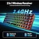 Snpurdiri 60 Wireless Gaming Keyboard and Mouse ComboLED Backlit Rechargeable 2000mAh BatterySmall Membrane But Mechanical Feel Keyboard Popular RGB Mice for GamingBusiness Office