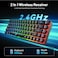 Snpurdiri 60 Wireless Gaming Keyboard and Mouse ComboLED Backlit Rechargeable 2000mAh BatterySmall Membrane But Mechanical Feel Keyboard Popular RGB Mice for GamingBusiness Office