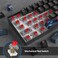 Ussixchare 60 Percent Gaming Keyboard 68 Keys Mechanical Keyboard Rainbow Backlit Compact Wired Keyboard with Red Switch for Windows PS45 Xbox68 Blue