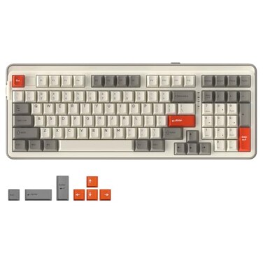 DAREU EK98pro Wireless Mechanical KeyboardTriMode BT24GHzUSBC Creamy Gaming Keyboard with Number PadPrelubed Linear SwitchesGasket StructureHot Swappable CustomRGB Backlit for WinMac