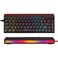 Womier 60 Keyboard Gaming with Light Box Wired Mechanical Keyboard with MCA Keycaps OEM Profile Programable 64 Keys Hot Swap RGB Cream Custom Key Board for PC Computer WinMAC WK68 PROBlack