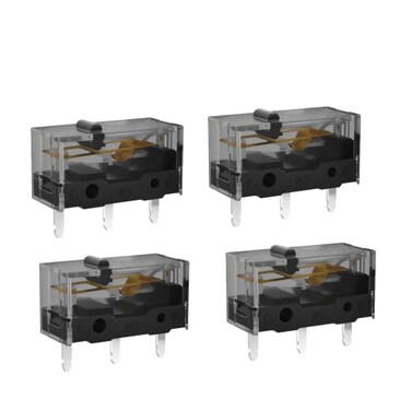 KAILH GM40 GM80 Micro Switch 60M 80MLife Gaming Mouse Micro Switch 3 Pin Black Mice Left Right Button GM 40 80 Red 4pcs GM40