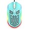 ZIYOU LANG Wired Lightweight Gaming Mouse6 RGB Backlit Mouse with 7 Buttons Programmable Driver6400DPI Computer MouseUltralight Honeycomb Shell Ultraweave Cable for PC GamersPS4Green