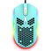 ZIYOU LANG Wired Lightweight Gaming Mouse6 RGB Backlit Mouse with 7 Buttons Programmable Driver6400DPI Computer MouseUltralight Honeycomb Shell Ultraweave Cable for PC GamersPS4Green