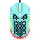 ZIYOU LANG Wired Lightweight Gaming Mouse6 RGB Backlit Mouse with 7 Buttons Programmable Driver6400DPI Computer MouseUltralight Honeycomb Shell Ultraweave Cable for PC GamersPS4Green