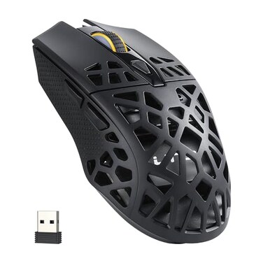 LTC GM023 TriMode Wireless Gaming Mouse 79g UltraLight Honeycomb Ergonomic Gaming Mouse 24GhzBTWired 6Level DPI 8000 6 Programmable Buttons Pro Software