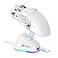 ATTACK SHARK X11 Wireless Gaming Mouse PAW3311 Sensor Lightweight RGB Charging Dock 22000 DPI TriMode Connectivity 5 Programmable Buttons Grip Tape Included White