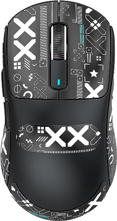 ATTACK SHARK X3 Lightweight Wireless Gaming Mouse with TriMode 24GUSBC WiredBluetooth26K DPI PAW3395 Optical SensorKailh GM80 Switch5 programmable Buttons for PCWinMacBlackStickers