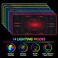 AIMSA Large Gaming Mouse Pad RGB Keyboard Led Mousepad Extended 354 x 158 inch NonSlip Rubber Base with 14 Lighting Modes Desk Mat Red Circuit Board Motherboard