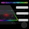 AIMSA Large Gaming Mouse Pad RGB Keyboard Led Mousepad Extended 354 x 158 inch NonSlip Rubber Base with 14 Lighting Modes Desk Mat Red Circuit Board Motherboard
