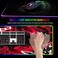 AIMSA Large RGB Gaming Mouse Pad Keyboard Mousepad Led Extended 354 x 158 inch NonSlip Rubber Base with 14 Lighting Modes Big Desk Mat Waterproof Red Black