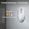 ASUS ROG Strix Impact III Wireless Gaming Mouse 57 G Lightweight 36K DPI Sensor Bluetooth 24GHz RF ROG SpeedNova Up to 618hrs Battery Life Replaceable Switches ROG Omni Receiver White