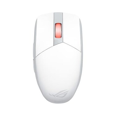 ASUS ROG Strix Impact III Wireless Gaming Mouse 57 G Lightweight 36K DPI Sensor Bluetooth 24GHz RF ROG SpeedNova Up to 618hrs Battery Life Replaceable Switches ROG Omni Receiver White