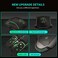 Greshare Gaming Mouse4 Colors Backlit Optical Game Mice Ergonomic USB Wired with 7200 DPI and 6 Buttons 4 Shooting for ComputerWinMacLinuxAndriodiOS Black