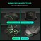 Greshare Gaming Mouse4 Colors Backlit Optical Game Mice Ergonomic USB Wired with 7200 DPI and 6 Buttons 4 Shooting for ComputerWinMacLinuxAndriodiOS Black