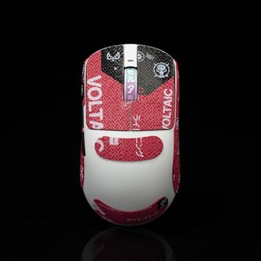 Hokeyio Gamer Mouse Grip Tape Sticker for VGN Dragonfly R1 Pro MAX VXE Max Non Slip Suck Sweat Pre Cut Easy Install Blood X