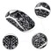 immoenuc Mouse Grip Tape Compatible with Logitech G PRO X2 SUPERSTRIKE G PRO X Superlight 2 2 SE AntiSlip SweatResistant PreCut Mouse SkinPrinting Pattern
