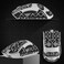 immoenuc Mouse Grip Tape Stickers for Razer Deathadder V3 V4 Pro V3 Mouse Anti Slip Skin SelfAdhesivePreCutSweatResistant Game Mice Accessories Pro Performance Upgrade Printing Pattern