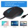 IULONEE USB Type C Wired MouseSilent Computer Mouse Optical Gaming Mice Ergonomic 7 LED Backlight 2400 DPI 6 Buttons for Office Home Windows PCLaptopDesktopNotebookMacBook TypeC Black