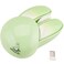 Lomiluskr Cute Bunny Wireless Mouse Lightweight Soundless Mice 24G Wireless Mice Candy Colors Kawaii Rabbit Mouse for Girls and Kids Green Bunny