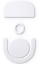 PWNAGE SmoothGlide PTFE Rounded Replacement Mouse Skates Feet for G Pro X 2 Logitech Superlight GPX 2 UltraSmooth and Durable 3M Adhesive Gaming Mouse White