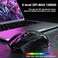 SOLAKAKA SM900 Gaming Mouse Wired with RGBHoneycomb Shell12800 DPI Wired Gaming Mouse with ButtonsComputer Mouse for LaptopPCBlack