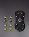 TALONGAMES Curved Edges Ultra Strong Glass Universal 6mm Mouse Skates Feet Compatible with Gaming Mouse Feet ReplacementSuper Smooth Glide Fast and Durable Sole Black