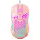 Techsea Honeycomb Wired Gaming Mouse with RGB OnOff Switch 7200 Adjustable DPI Ergonomic Lightweight Design High Precision Sensor for PCMac Gamers Pink