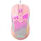 Techsea Honeycomb Wired Gaming Mouse with RGB OnOff Switch 7200 Adjustable DPI Ergonomic Lightweight Design High Precision Sensor for PCMac Gamers Pink