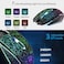 TENMOS M2 Wireless Gaming Mouse Silent Rechargeable Optical USB Computer Mice Wireless with 7 Color LED Light Ergonomic Design 3 Adjustable DPI Compatible with LaptopPCNotebook 6 Buttons Black