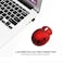 YOCUNKER Mini Cute Wireless Mouse Portable Mobile Optical Mouse for KidsSmall Tiny Animal Ladybug Shape Cordless Mouse with USB Receiver for Computer Laptop Desktop PC Red