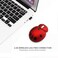 YOCUNKER Mini Cute Wireless Mouse Portable Mobile Optical Mouse for KidsSmall Tiny Animal Ladybug Shape Cordless Mouse with USB Receiver for Computer Laptop Desktop PC Red