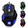 zelotes Wired Gaming Mouse with Fire Button7200 DPI7 ButtonsErgonomic DesignLED IlluminationCorded Optical Mouse Mice for LaptopPCMacBlack