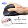 ZLOT Vertical Wireless Mouse24G USB Optical Ergonomic Mice with 3 Adjustable DPI 100016002400 and 6 Buttons for Laptop PC Computer Desktop Black