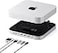 Satechi Mac mini Hub Stand with SSD Enclosure for NVMESATA M2 Mac mini Dock with USB C 10Gbps 3 USB A 510Gbps 20 Audio Jack for Mac Studio Mac mini M2M1 Not Compatible with M4 Silver