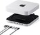 Satechi Mac mini Hub Stand with SSD Enclosure for NVMESATA M2 Mac mini Dock with USB C 10Gbps 3 USB A 510Gbps 20 Audio Jack for Mac Studio Mac mini M2M1 Not Compatible with M4 Silver