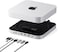 Satechi Mac mini Hub Stand with SSD Enclosure for NVMESATA M2 Mac mini Dock with USB C 10Gbps 3 USB A 510Gbps 20 Audio Jack for Mac Studio Mac mini M2M1 Not Compatible with M4 Silver