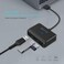 Keymox 4Port USB 30 Hub KEYMOX Compact Size Data USB Hub for MacBook Mac Pro Mac mini iMac Surface Pro XPS PC Flash Drive Mobile HDD Charging Not Supported Black