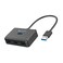Keymox 4Port USB 30 Hub KEYMOX Compact Size Data USB Hub for MacBook Mac Pro Mac mini iMac Surface Pro XPS PC Flash Drive Mobile HDD Charging Not Supported Black