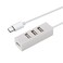 AYECEHI USB C to USB Hub 4 Port USB C Adapter USB Type C Hub for USB Type C Devices White