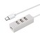 AYECEHI USB C to USB Hub 4 Port USB C Adapter USB Type C Hub for USB Type C Devices White