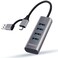 TWOPAN 4Port USB 30 Hub for Laptop Aluminum Alloy USBA USBC Plugs 5Gbps Data Transfer Compatible with MacBook ProAir iMac iPhone 1615 Desktops Tablets Keyboard Mouse Mobile HDD
