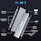 Aplimln USB C HUB USB C Adapter 11 in 1 Dongle with 4K HDMI VGA PD 100W 1 X USB 30 3 X USB 20 Ethernet SDTF Card Reader 35mm Headphone Jack for iPhone 1615 MacBook ProAir Other Type C Laptops