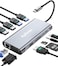 Aplimln USB C HUB USB C Adapter 11 in 1 Dongle with 4K HDMI VGA PD 100W 1 X USB 30 3 X USB 20 Ethernet SDTF Card Reader 35mm Headphone Jack for iPhone 1615 MacBook ProAir Other Type C Laptops