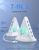 JoyReken USB Hub 30 7Port USB Hub with RGB Night Light and Base Vertical USB a Splitter for DesktopLaptop MacBook Game Console Flash Drive XPS PC Printer Camera KeyboardWhiteBase