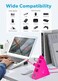 JoyReken USB Hub 30 4Port USB Splitter for Laptop Ps4 Keyboard and Mouse Adapter Compatible with Xbox PC MacBook Surface Pro Flash Drive HDD Console Printer CameraKeyboradMouse Hot Pink