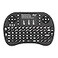 Rii 24GHz Mini Wireless Keyboard with TouchpadQWERTY Keyboard Backlit Portable with Remote Control for LaptopPCTabletsWindowsMacTVXboxPS3Raspberry Pi Black