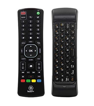 BuzzTV ARQ100 Wireless Air Mouse Keyboard Remote for Android Devices 24GHz Wireless MultiFunction Ergonomic Design