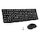 EDJO Wireless Keyboard and Mouse Combo FullSized 24GHz USB Computer Wireless Keyboard and Optical Mouse for Windows Mac LaptopDesktopPC
