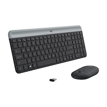 Logitech MK470 Slim Wireless Combo Graphite Renewed